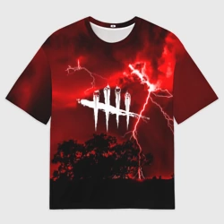 Женская футболка oversize 3D Dead by Daylight
