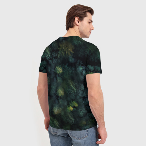 Мужская футболка 3D Лисичка в Лесу, цвет 3D печать - фото 4