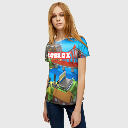 Женская футболка 3D Roblox, цвет 3D печать - фото 3