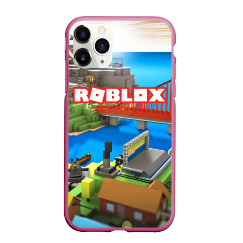 Чехол для iPhone 11 Pro Max матовый Roblox, цвет малиновый