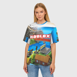 Женская футболка oversize 3D Roblox - фото 2