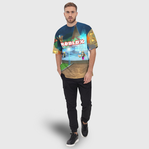 Мужская футболка oversize 3D Roblox, цвет 3D печать - фото 5