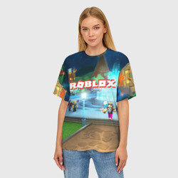 Женская футболка oversize 3D Roblox - фото 2