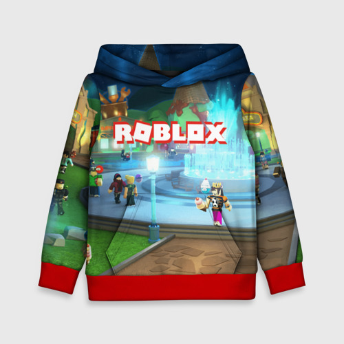 Детская толстовка 3D Roblox, цвет красный