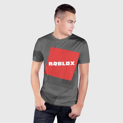 Мужская футболка 3D Slim ROBLOX, цвет 3D печать - фото 3