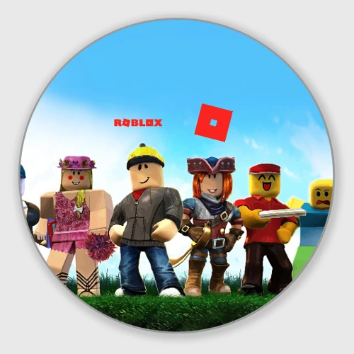 Круглый коврик для мышки Roblox