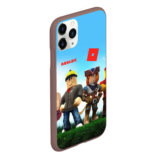 Чехол для iPhone 11 Pro Max матовый Roblox, цвет коричневый - фото 3