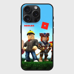Чехол силиконовый для Apple iPhone 15 Pro матовый Roblox
