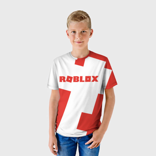 Детская футболка 3D ROBLOX Red, цвет 3D печать - фото 3