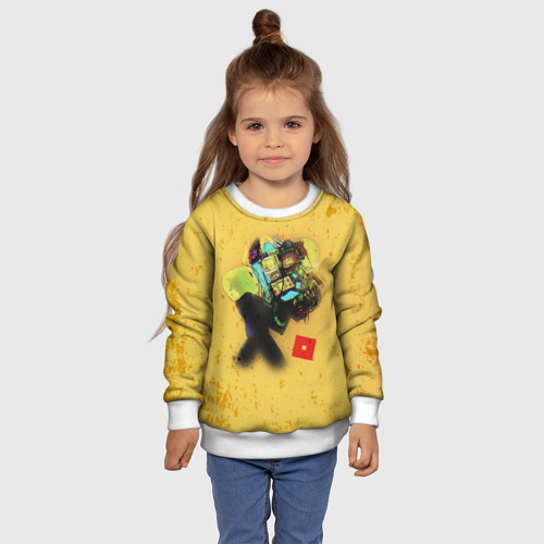 Детский свитшот 3D ROBLOX Grunge ART, цвет 3D печать - фото 7