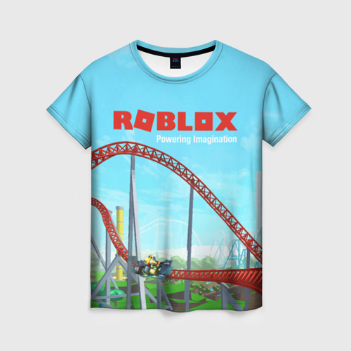 Женская футболка 3D Roblox: Powering Imagination, цвет 3D печать