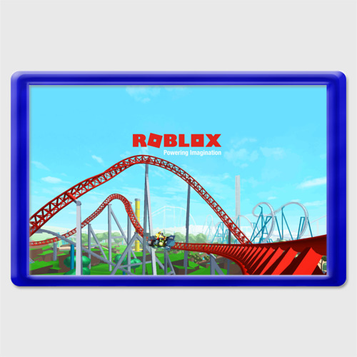 Магнит 45*70 Roblox: Powering Imagination, цвет синий