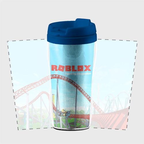 Термокружка-непроливайка Roblox: Powering Imagination, цвет синий - фото 2