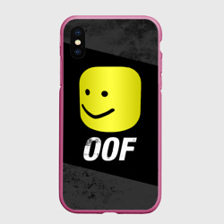 Чехол для iPhone XS Max матовый Roblox Oof Мем