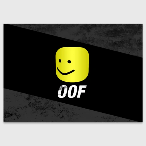 Поздравительная открытка Roblox Oof Мем