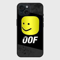 Чехол силиконовый для Apple iPhone 15 матовый Roblox Oof Мем