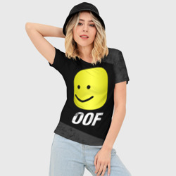 Женская футболка 3D Slim Roblox Oof Мем - фото 2