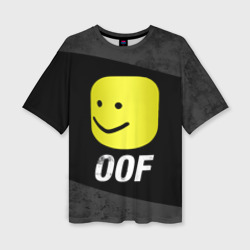 Женская футболка oversize 3D Roblox Oof Мем