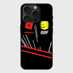 Чехол силиконовый для Apple iPhone 15 Pro матовый Roblox Oof Meme