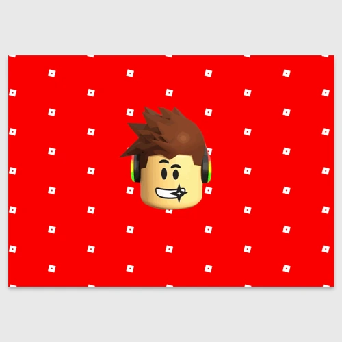 Поздравительная открытка Roblox Head