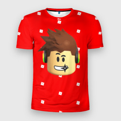 Мужская футболка 3D Slim Roblox Head