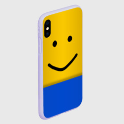 Чехол для iPhone XS Max матовый Roblox noob Face - фото 2