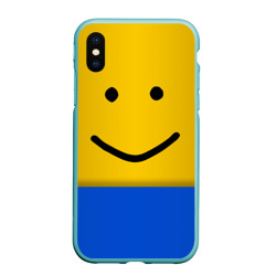 Чехол для iPhone XS Max матовый Roblox noob Face