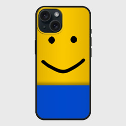 Чехол силиконовый для Apple iPhone 15 матовый Roblox noob Face