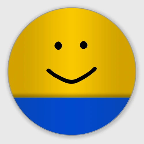 Круглый коврик для мышки Roblox noob Face