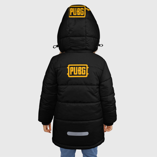 Зимняя куртка для девочек 3D PUBG masters, цвет светло-серый - фото 4