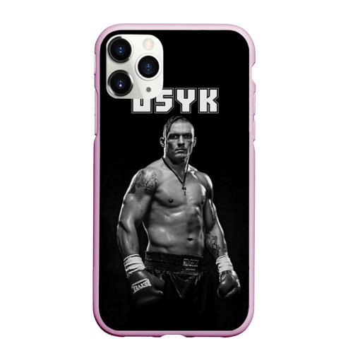 Чехол для iPhone 11 Pro матовый USYK, цвет розовый