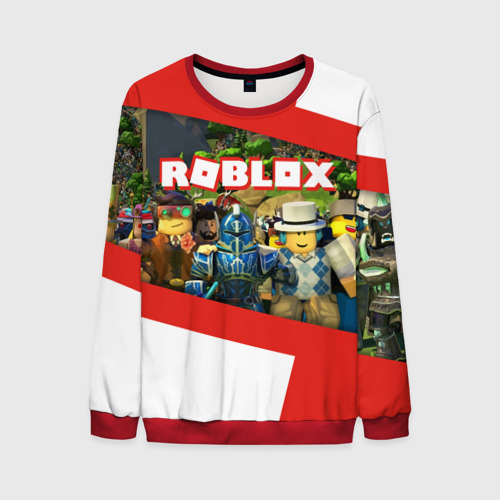 Мужской свитшот 3D Roblox, цвет красный