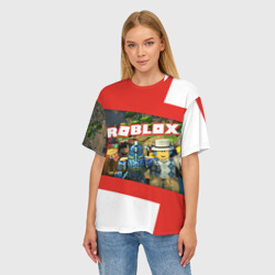 Женская футболка oversize 3D Roblox - фото 2