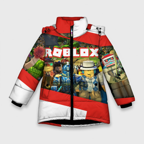 Зимняя куртка для девочек 3D Roblox, цвет черный