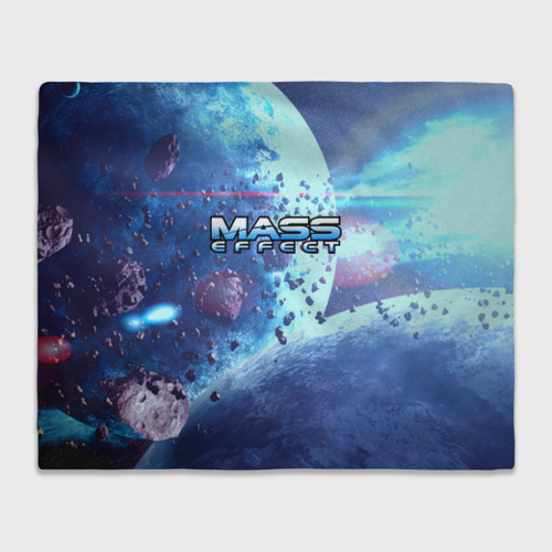Плед с принтом Mass Effect, вид спереди №1
