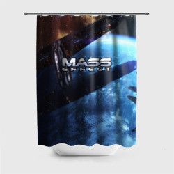 Штора 3D для ванной Mass Effect