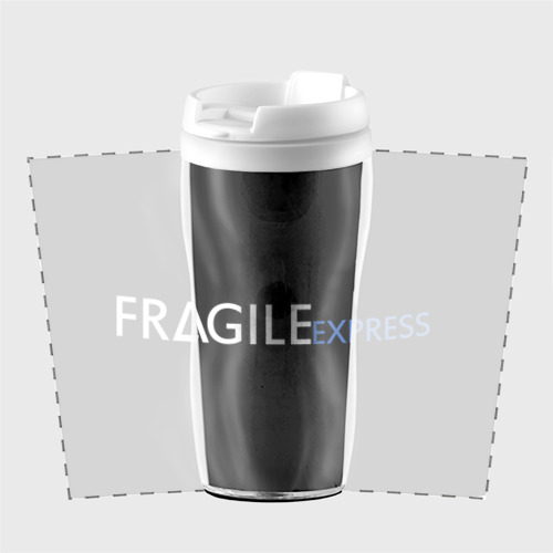 Термокружка-непроливайка Fragile express, цвет белый - фото 2