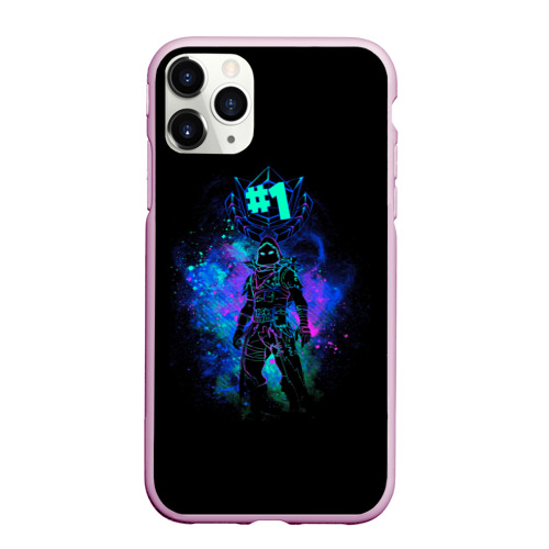 Чехол для iPhone 11 Pro Max матовый Fortnite. Neon Raven, цвет розовый