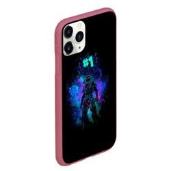 Чехол для iPhone 11 Pro Max матовый Fortnite. Neon Raven - фото 2