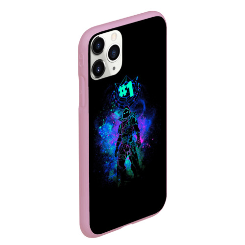 Чехол для iPhone 11 Pro Max матовый Fortnite. Neon Raven, цвет розовый - фото 3
