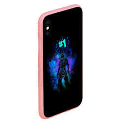 Чехол для iPhone XS Max матовый Fortnite. Neon Raven - фото 2