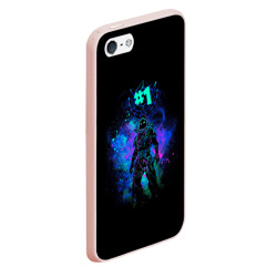 Чехол для iPhone 5/5S матовый Fortnite. Neon Raven - фото 2