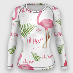 Женский рашгард 3D Lil Peep Pink flamingo