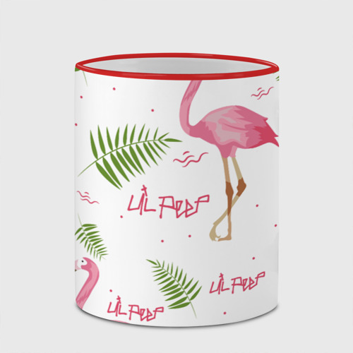 Кружка с полной запечаткой с принтом Lil Peep pink flamingo, фото #4