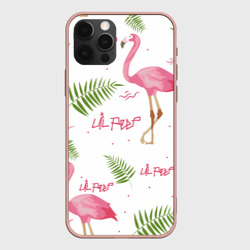 Чехол для iPhone 12 Pro Max Lil Peep Pink flamingo