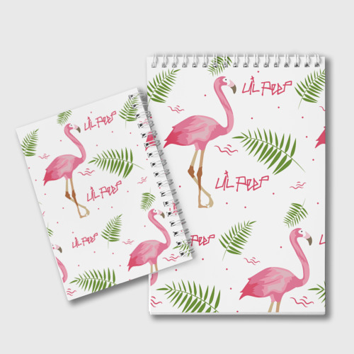Блокнот Lil Peep Pink flamingo, цвет клетка - фото 2