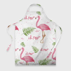 Фартук 3D Lil Peep Pink flamingo