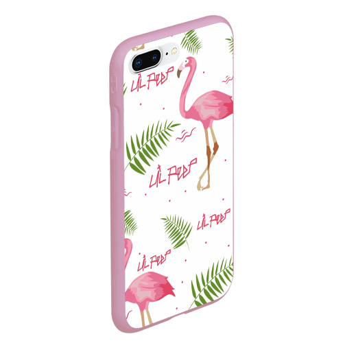 Чехол для iPhone 7Plus/8 Plus матовый Lil Peep Pink flamingo, цвет розовый - фото 3