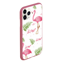 Чехол для iPhone 11 Pro Max матовый Lil Peep Pink flamingo - фото 2