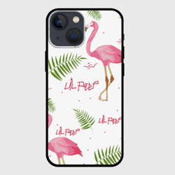 Чехол для iPhone 13 mini Lil Peep Pink flamingo